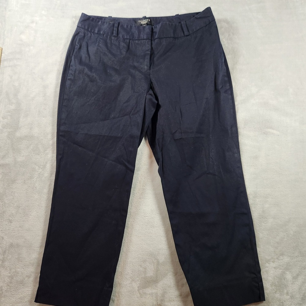 Talbots Petites Signature Cropped Capri Pants Women's‎ Size 6P Black